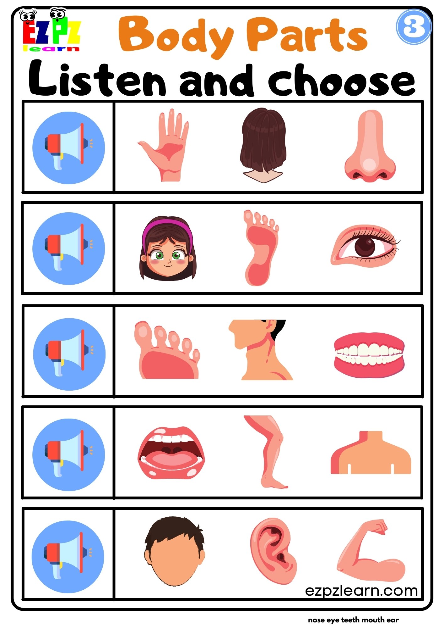 interactive-worksheet-for-body-parts-listen-and-choose-the-correct